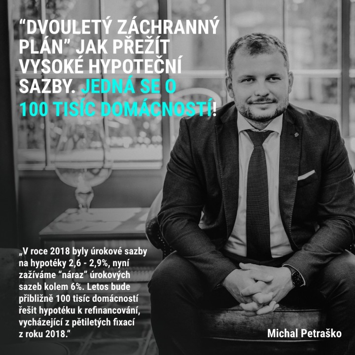 “DVOULETÝ ZÁCHRANNÝ PLÁN” JAK PŘEŽÍT VYSOKÉ HYPOTEČNÍ SAZBY