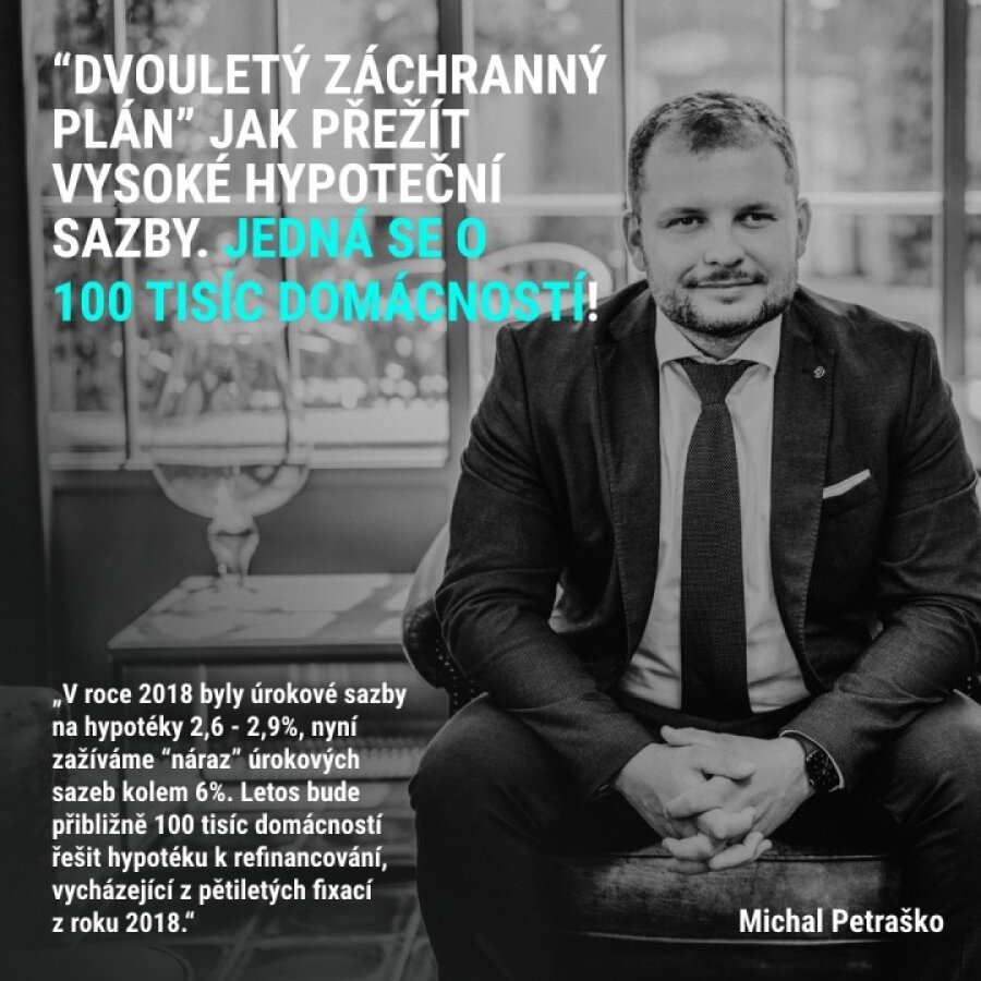 “DVOULETÝ ZÁCHRANNÝ PLÁN” JAK PŘEŽÍT VYSOKÉ HYPOTEČNÍ SAZBY