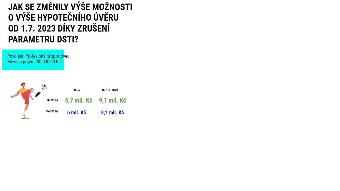 OD 1.7.2023 SI MOHU DOJÍT PRO VYŠŠÍ 📈 HYPOTEČNÍ ÚVĚR